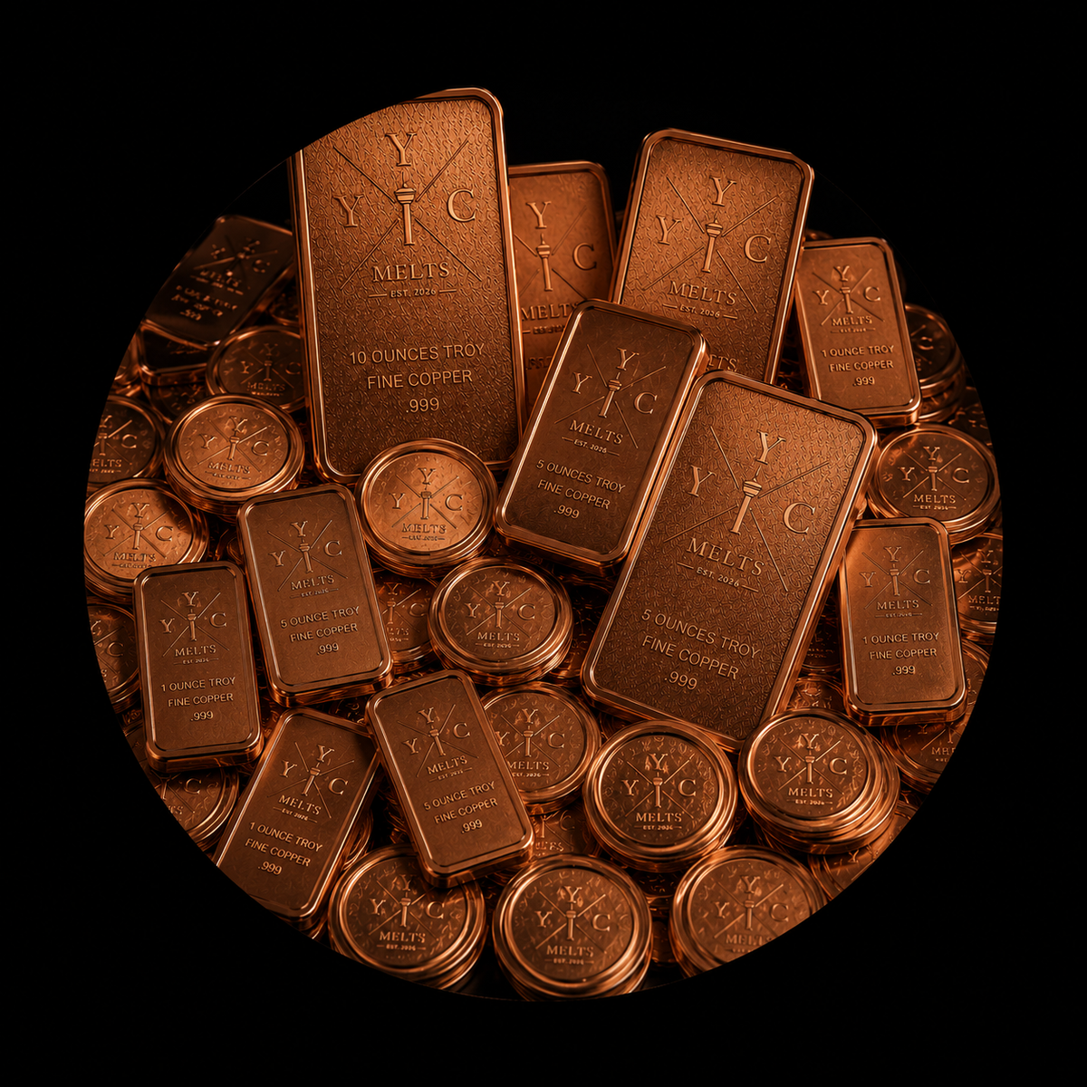 .999 Copper Bullion