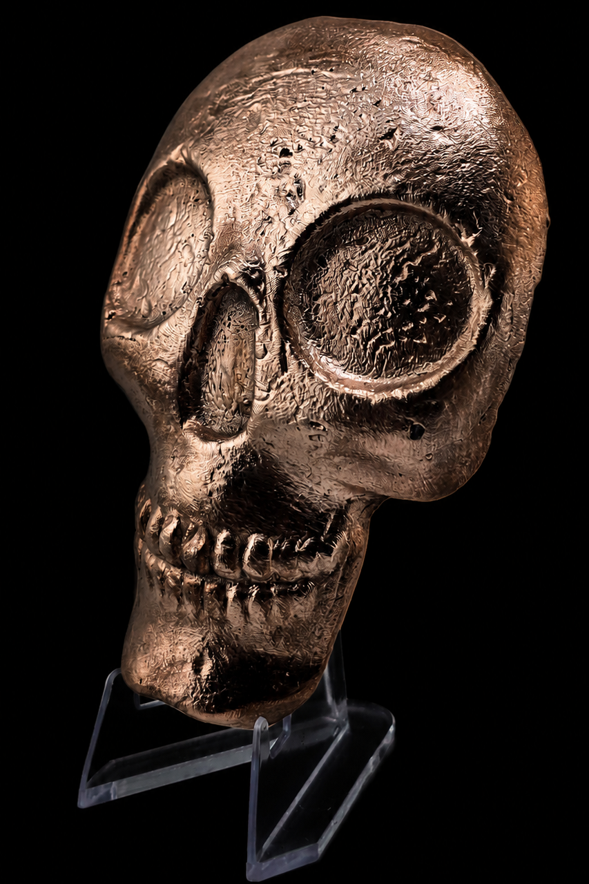 .999 Copper Skull (Large)