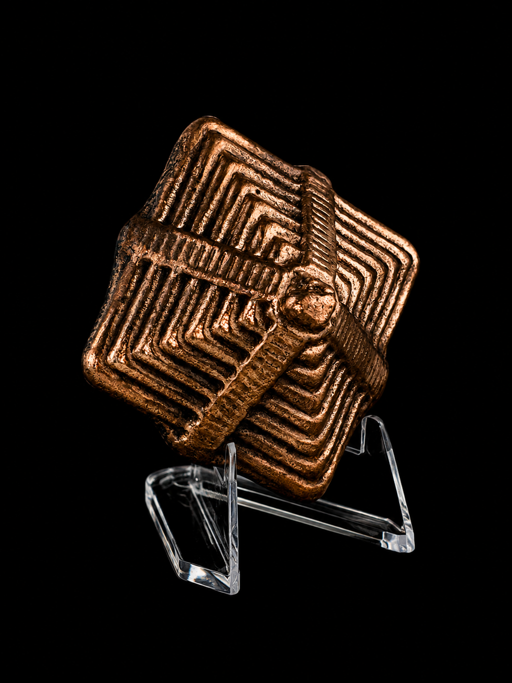 Copper Mayan Pyramid