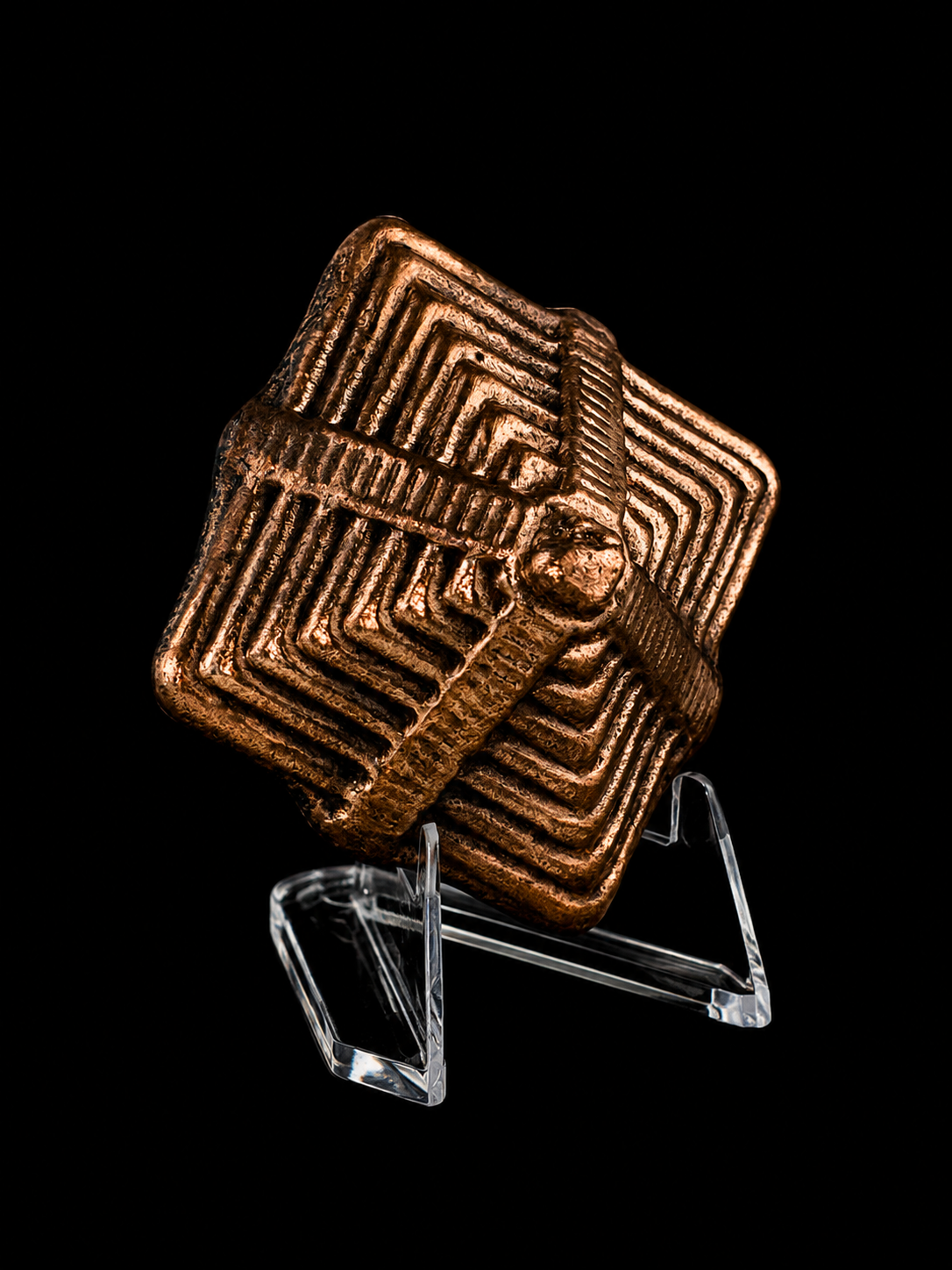 Copper Mayan Pyramid