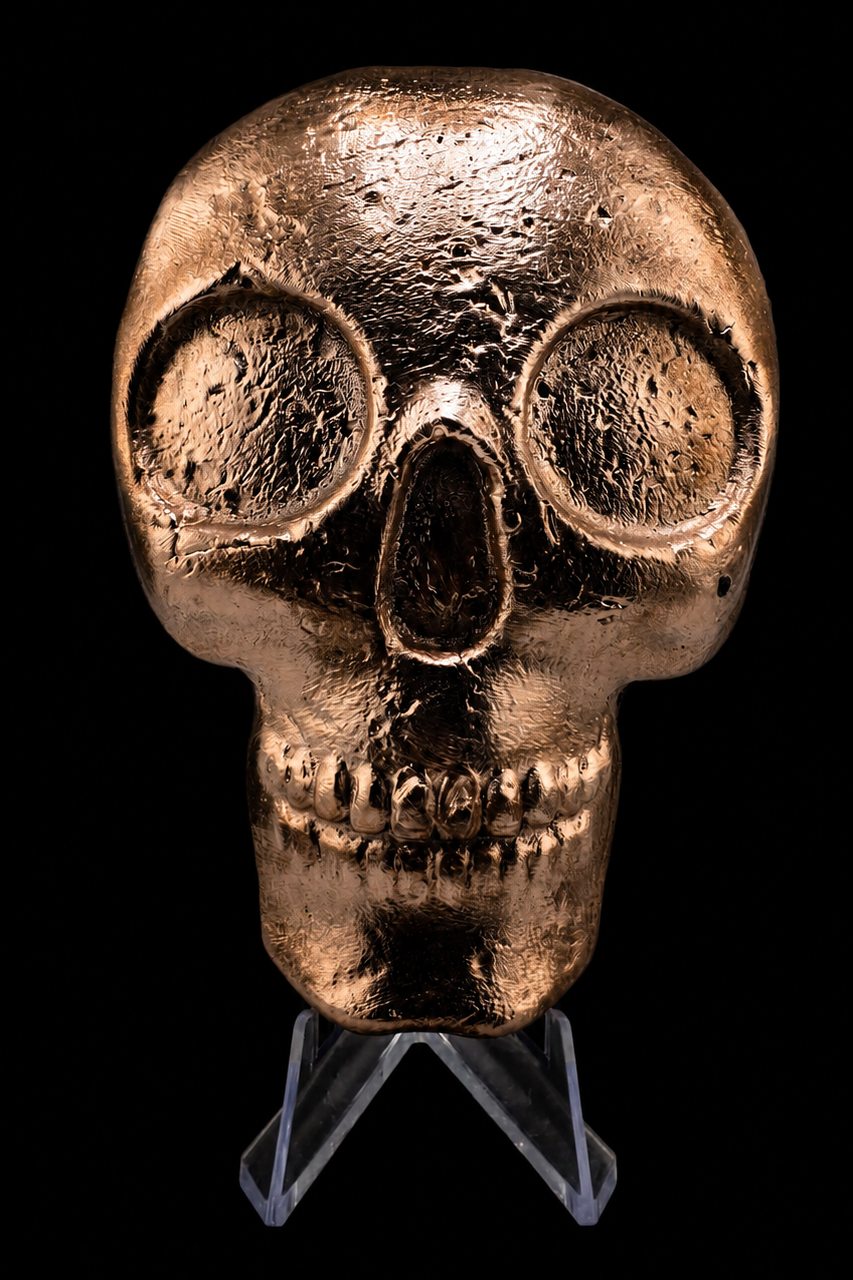 .999 Copper Skull (Large)