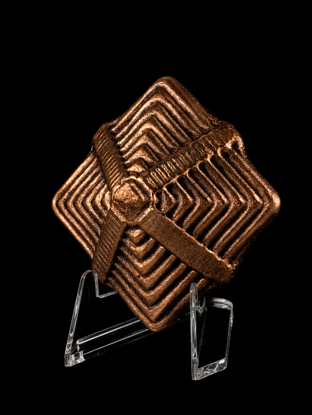 Copper Mayan Pyramid