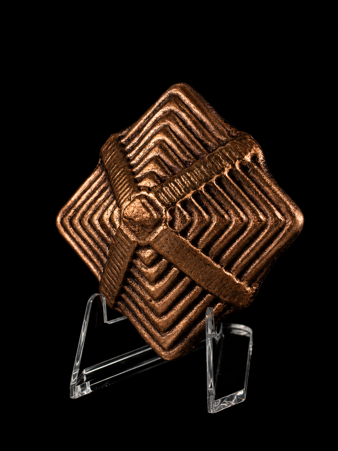 Copper Mayan Pyramid