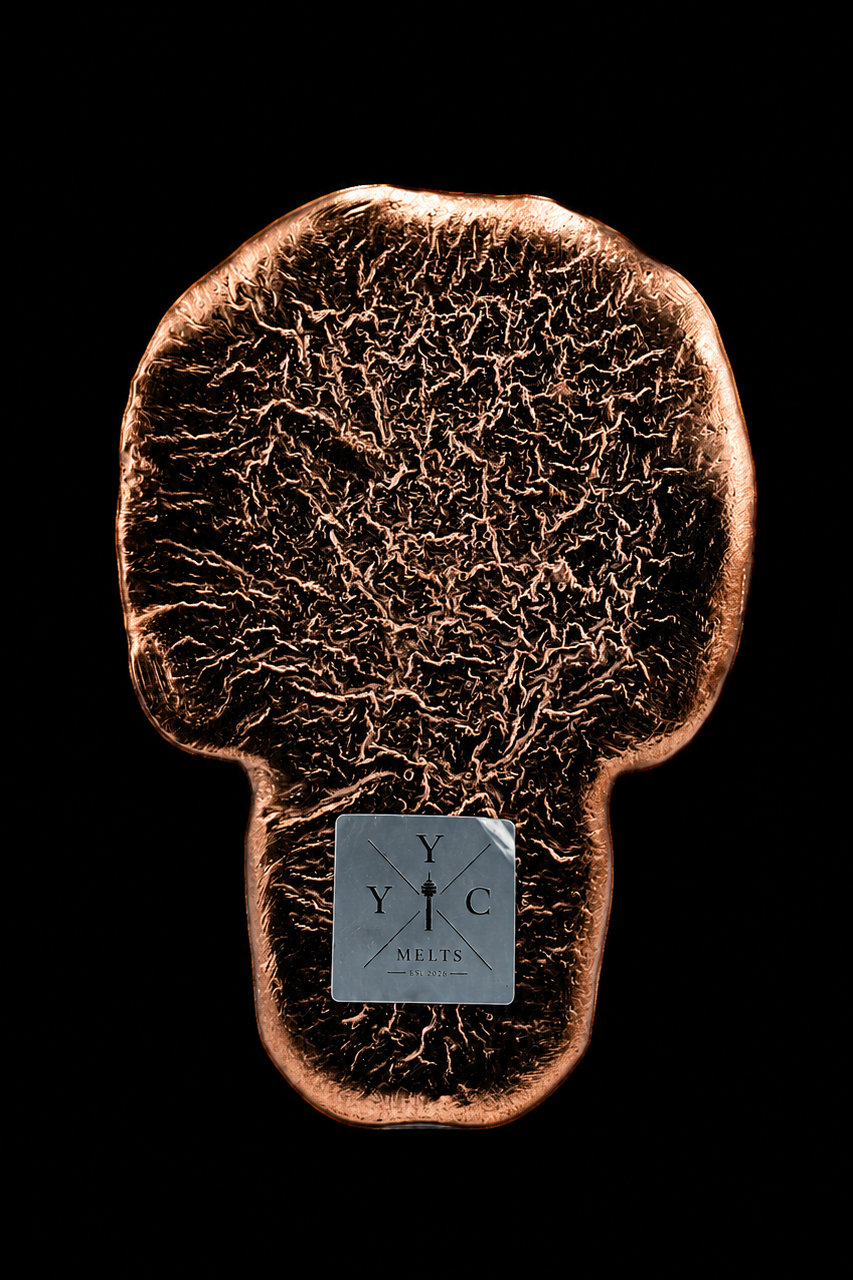 .999 Copper Skull (Large)