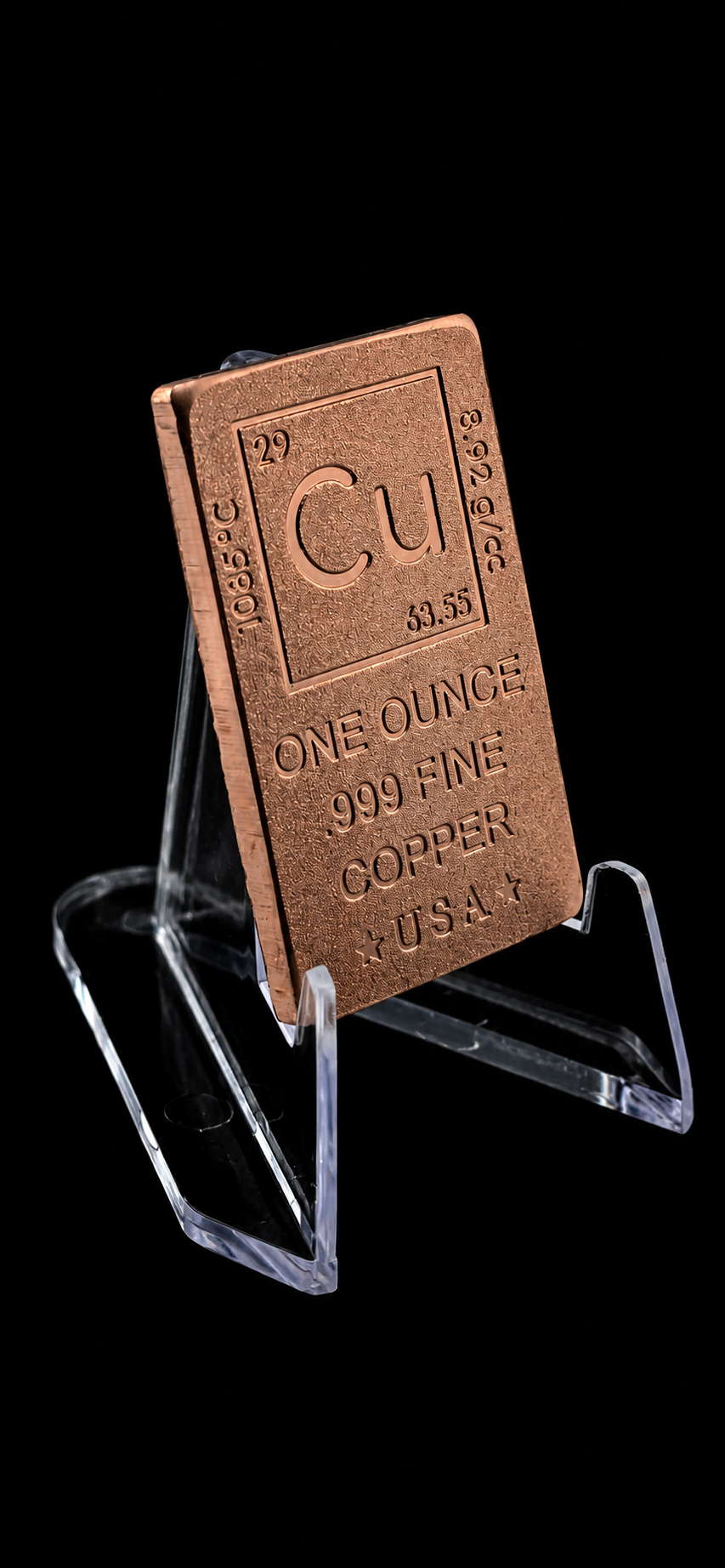 1 Troy Oz Stamped Copper Bullion Coins & Bars