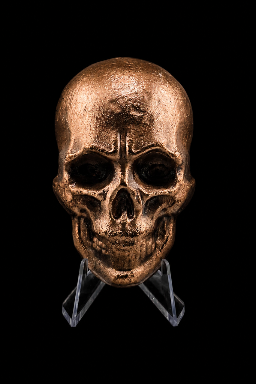 .999 Copper Skull (Medium)