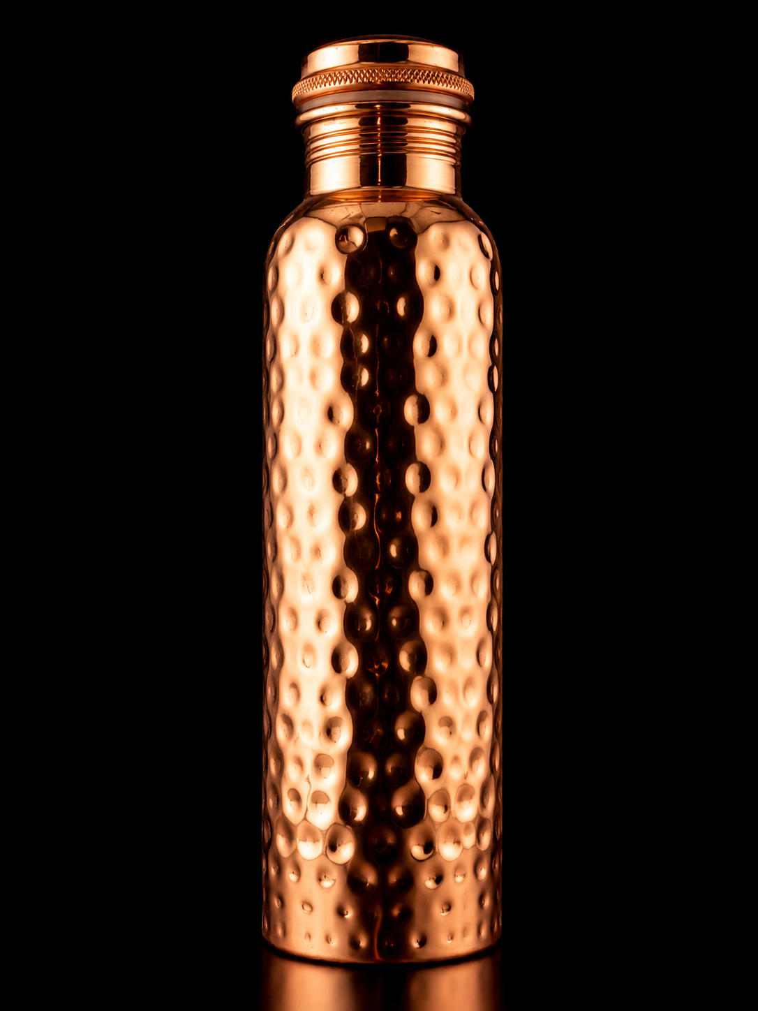 .999 900ml Pure Copper Water Bottle - Bright
