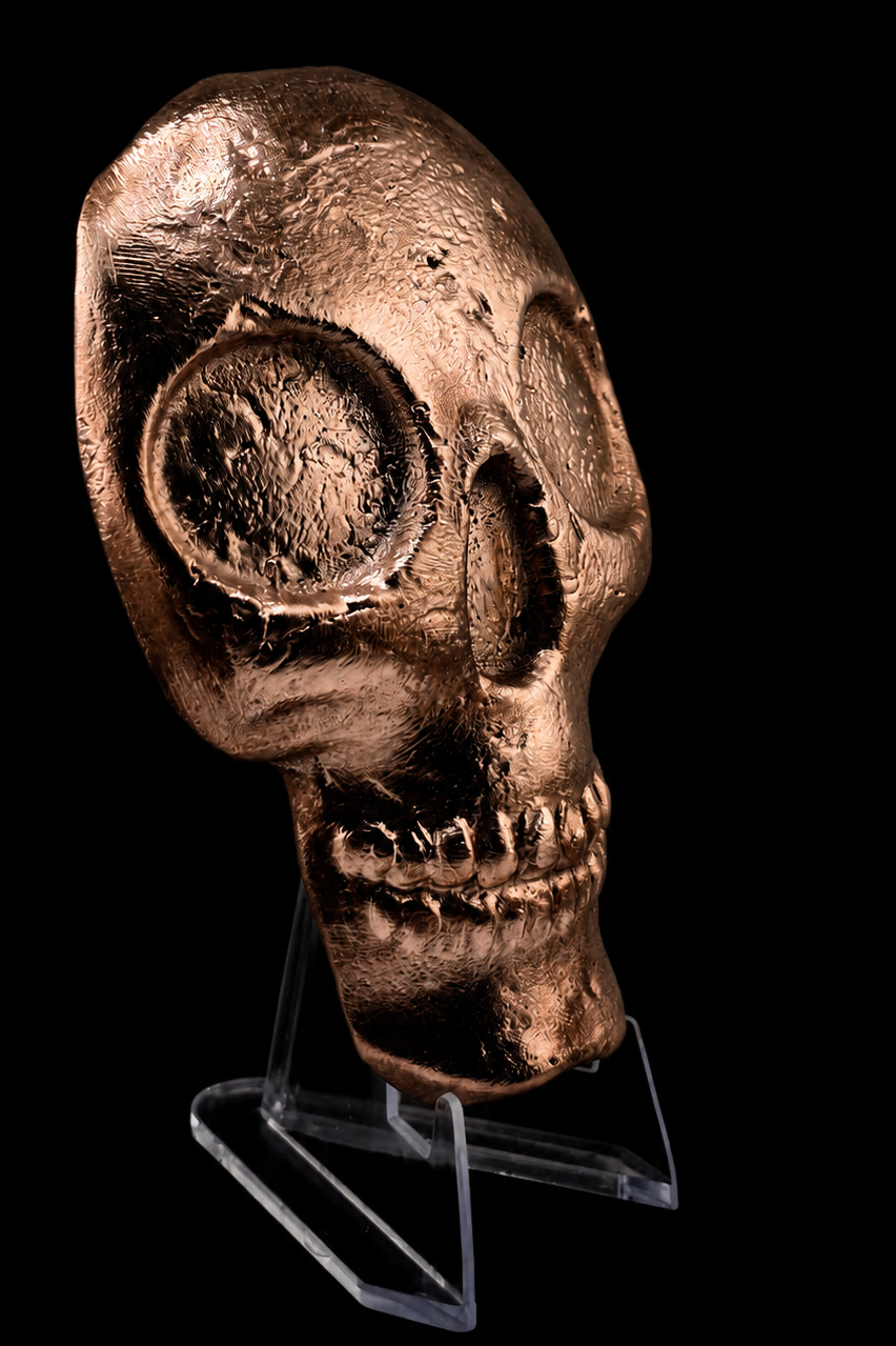 .999 Copper Skull (Large)